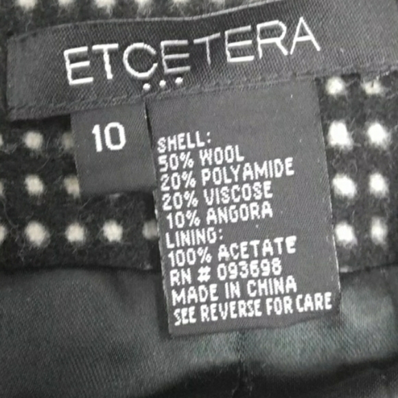 Etcetera Wool Polka Dot Swing Coat - Picture 7 of 7